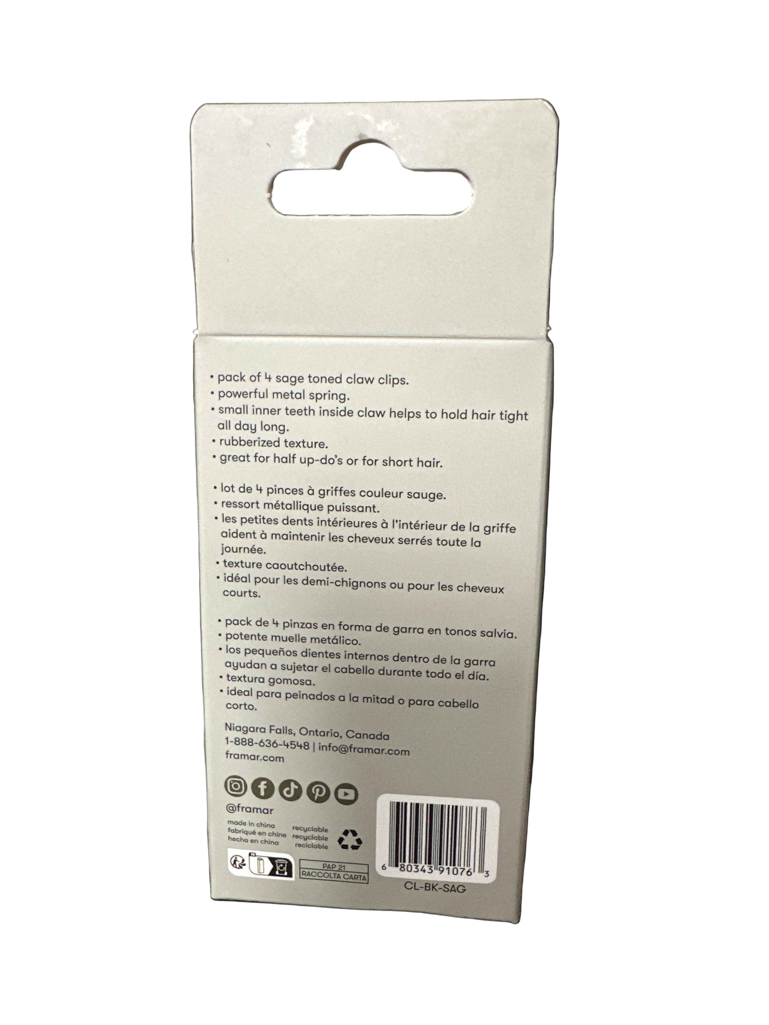 Product packaging with a label on a gray background